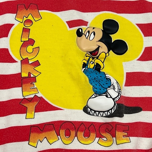 Vintage Mickey Mouse Cartoon Disney World Crewneck Sweatshirt - Picture 2 of 4